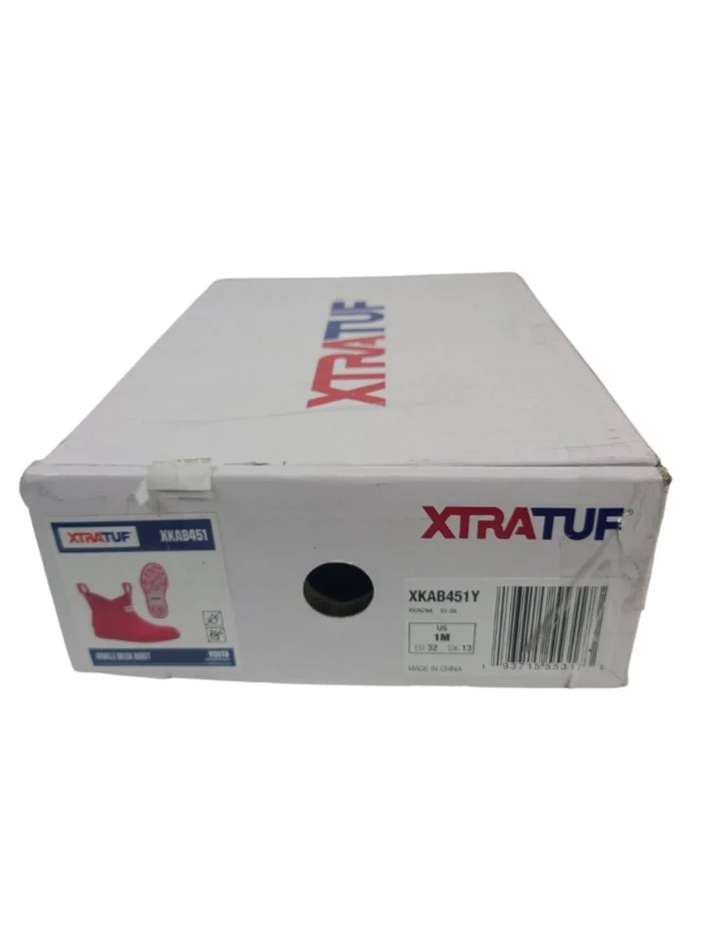NEW Xtratuf Youth Ankle Deck Boots Pink Waterproof US 1M EU 32